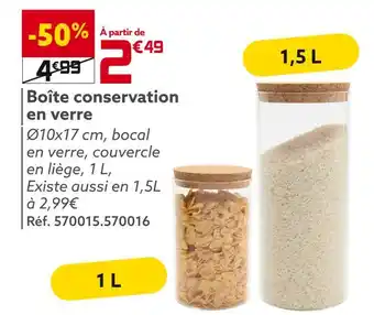 Gifi Boîte conservation en verre offre