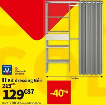 Conforama Kit dressing beri offre