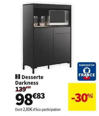 Conforama Desserte darkness offre
