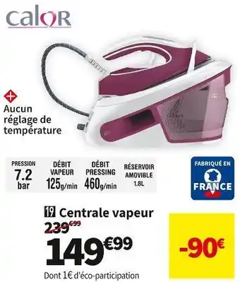 Conforama Calor centrale vapeur sv8023c0 offre