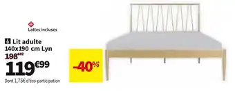 Conforama Lit adulte 140x190 cm lyn w offre