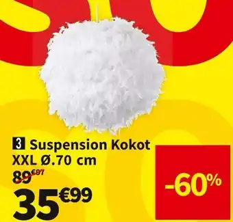 Conforama Suspension kokot xxl ø.70 cm offre