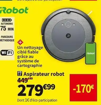 Conforama Irobot aspirateur robot i5158 offre