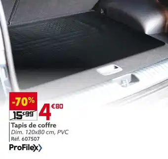 Gifi Profilex tapis de coffre offre