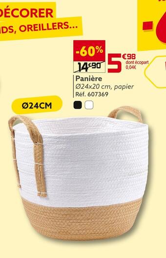Gifi Panière offre