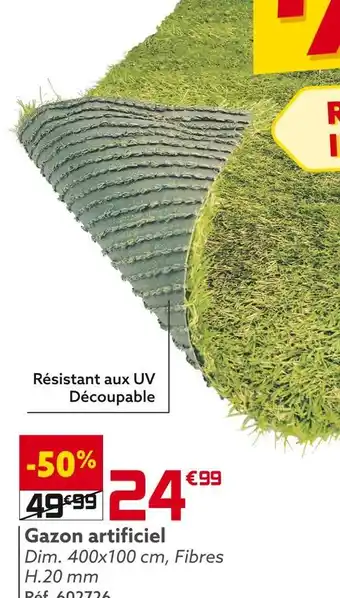 Gifi Gazon artificiel offre