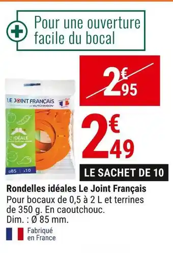 Le joint français rondelles idéales