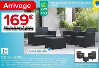 Castorama Salon bas de jardin marie offre