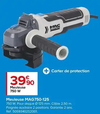 Castorama Meuleuse mag750-125 offre