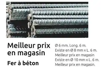 Mr Bricolage Fer à béton offre