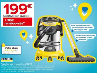 Castorama Kärcher aspirateur eau et poussières wd6 p s offre