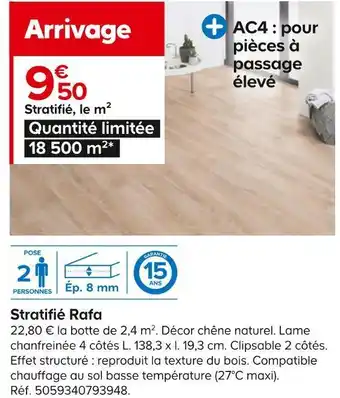 Castorama Stratifié rafa offre