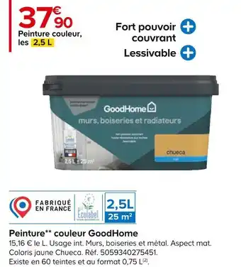 Castorama Goodhome peinture** couleur offre