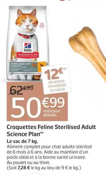 Jardiland Hill's croquettes feline sterilised adult science plan™ offre