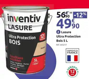 Mr Bricolage Inventiv lasure ultra protection bois 5 l offre