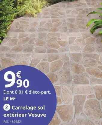Mr Bricolage Carrelage sol extérieur vesuve offre
