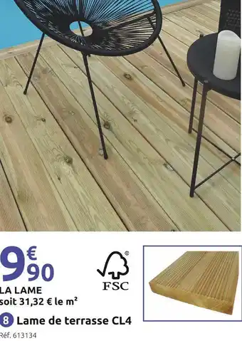 Mr Bricolage Lame de terrasse cl4 offre