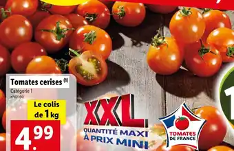 Lidl Tomates cerises (¹) Catégorie 1 offre