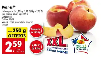 Lidl Pêches (¹) offre