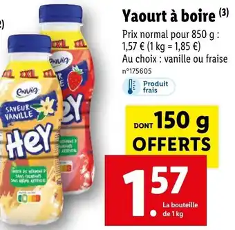 Lidl Yaourt à boire (³) offre