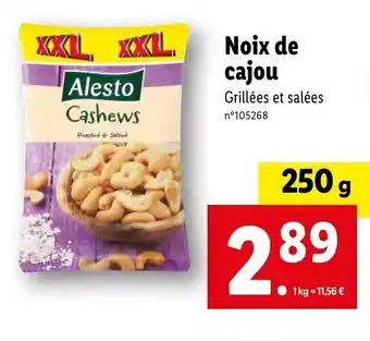 Lidl Noix de cajou offre