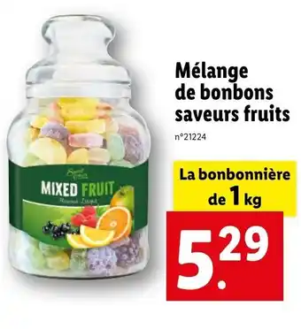 Lidl Mélange de bonbons saveurs fruits offre