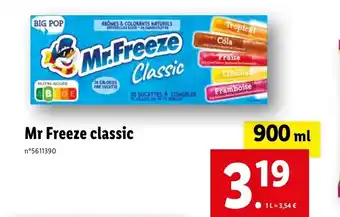 Lidl Mr Freeze classic offre
