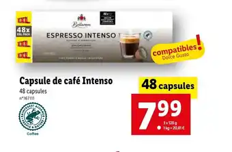 Capsule de café Intenso