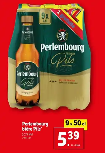 Lidl Perlembourg bière Pils* 5,2 % Vol. n°144487 offre