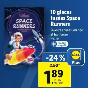 Lidl 10 glaces fusées Space offre