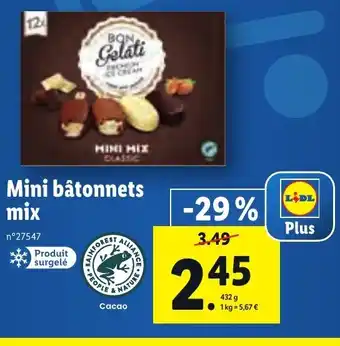 Lidl Mini bâtonnets offre