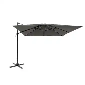 E.Leclerc Parasol anthracite excentré 300 x 300 x 250 cm - beaux jours offre
