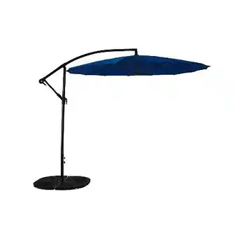 E.Leclerc Parasol bleu excentré shanghai ⌀270 x h.254 cm - beaux jours offre