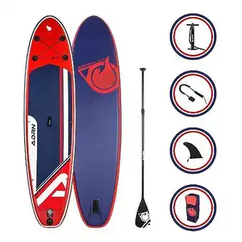 E.Leclerc Stand up paddle gonflable explorer 10'8 rouge 325 x 81 x 15 cm offre