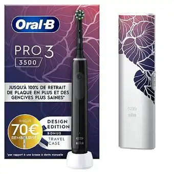 E.Leclerc Brosse à dents électrique oral-b pro 3 3500 noire offre