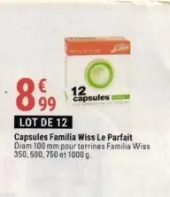 Gamm vert Capsules familia wiss le parfait offre