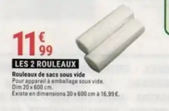 Gamm vert Rouleaux de sacs sous vide offre