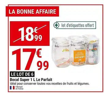 Gamm vert Bocal super 1l le parfait offre