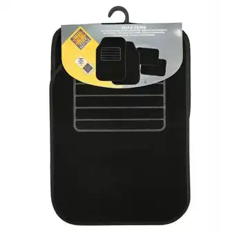 Norauto Jeu complet de tapis de voiture universels noirs moquette 1er prix offre