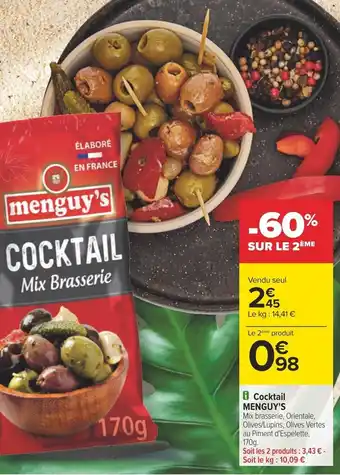 Carrefour i Cocktail MENGUY'S offre