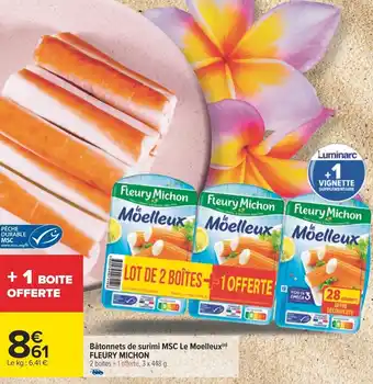Carrefour Bâtonnets de surimi MSC Le Moelleux(⁰) offre