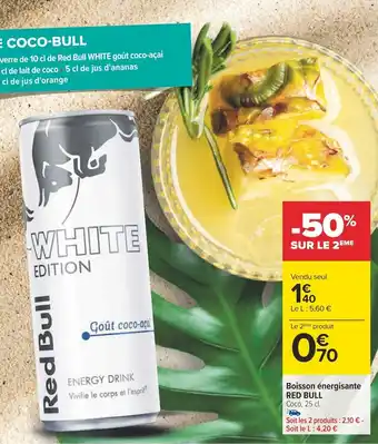 Carrefour Boisson énergisante RED BULL offre