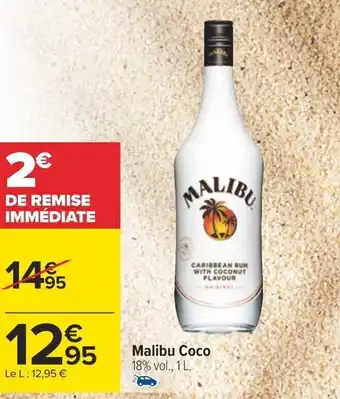 Carrefour Malibu Coco 18% vol., 1 L. offre