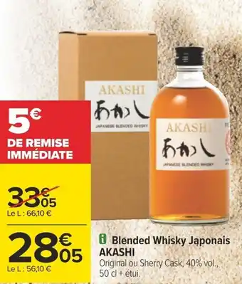 Carrefour i Blended Whisky Japonais AKASHI offre