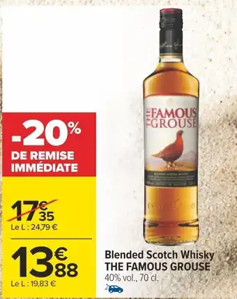 Blended Scotch Whisky THE FAMOUS GROUSE 40% vol., 70 cl.
