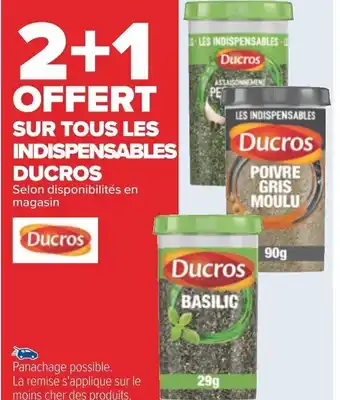 Carrefour SUR TOUS LES INDISPENSABLES DUCROS offre