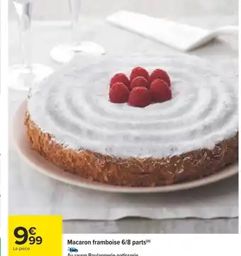 Carrefour Macaron framboise 6/8 parts(0) offre