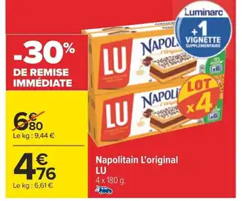 Carrefour Napolitain L'original LU offre