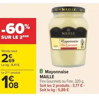 Carrefour i Mayonnaise MAILLE offre