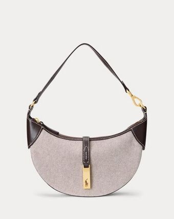 Sac mini shoulder polo id vachette toile